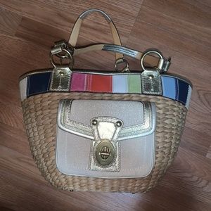 Coach Large Basket woven Bag